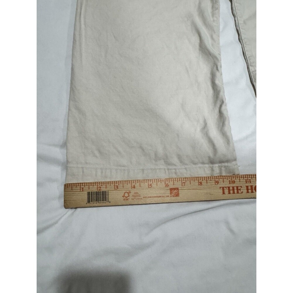 Maeve Colette Pants W 30P Linen Wide Leg Crop Cream Anthropologie - Picture 8 of 15